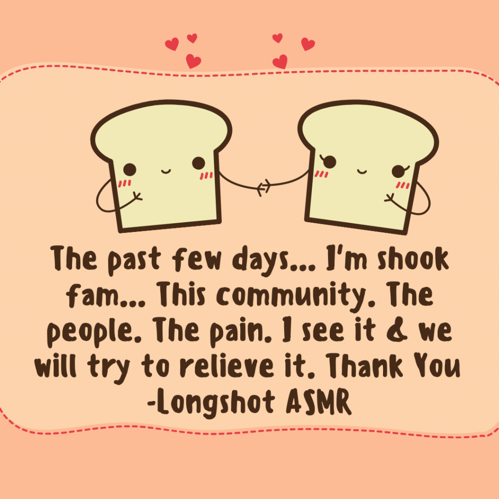 Longshot ASMR thank you subscribers